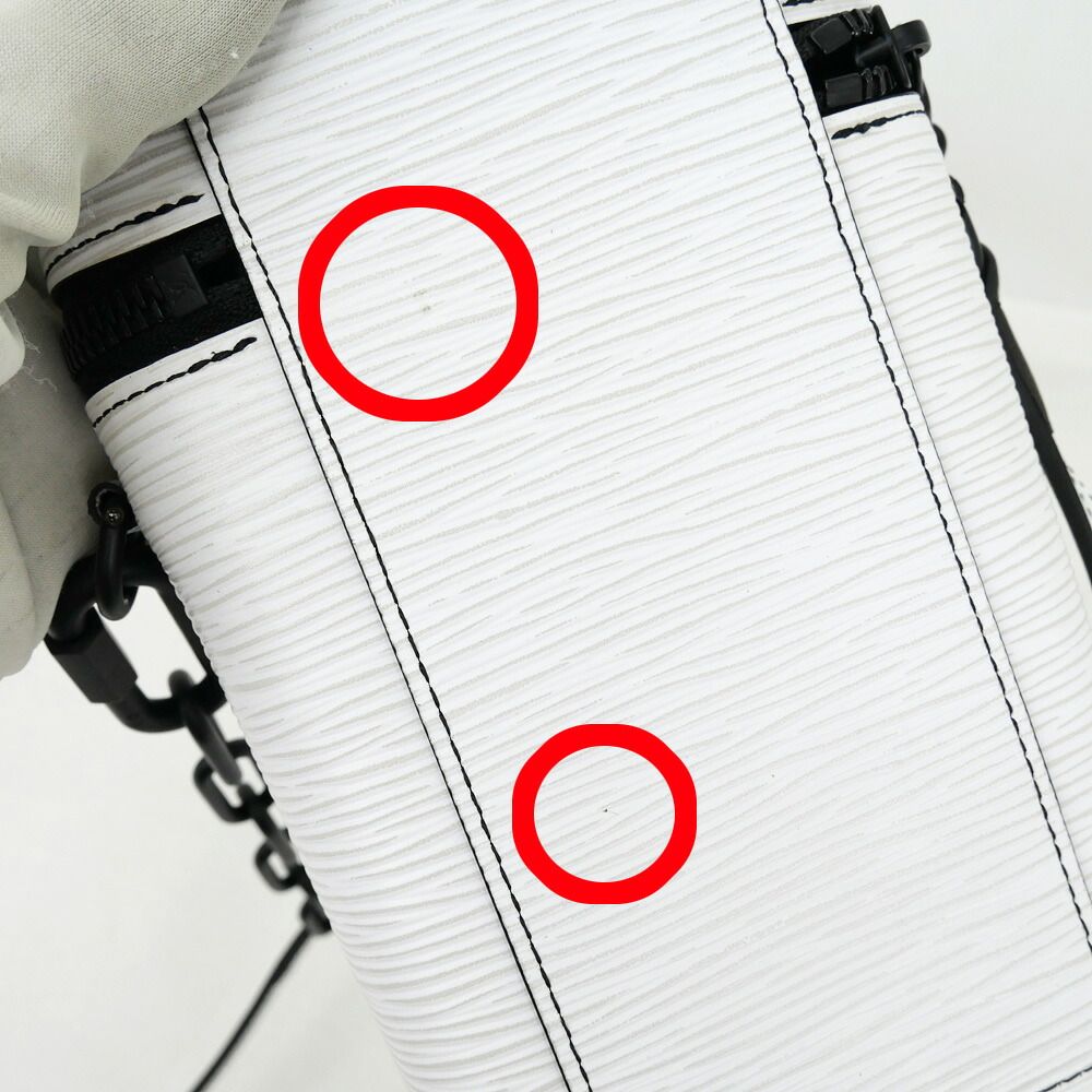 Louis Vuitton Phone Box Epi Shoulder Bag Blanc — view 8