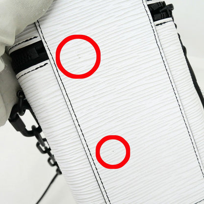 Louis Vuitton Phone Box Epi Shoulder Bag Blanc — view 8