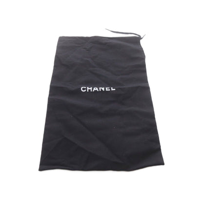Chanel CC Logo Chain Leather Loafers Slip-on 39C Black — view 7