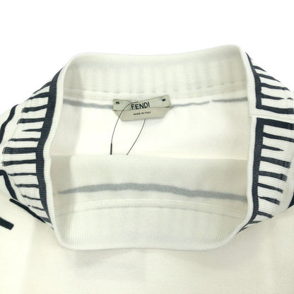 Fendi Joshua Vides Trompe L'oeil Print Rayon Skirt White 40 — view 4