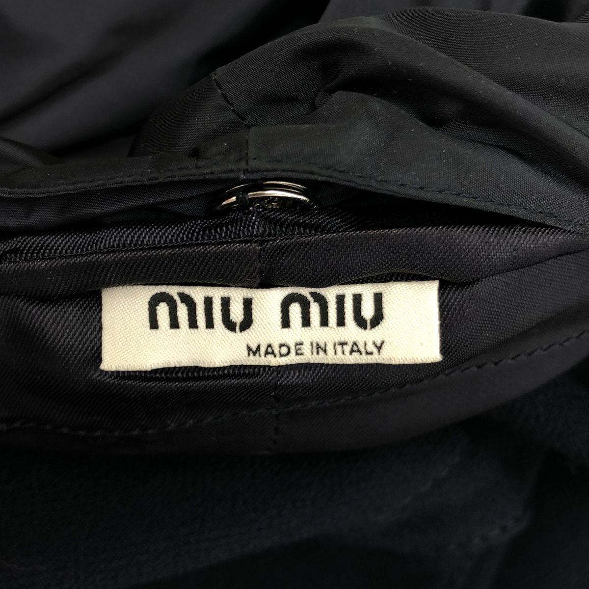 Miu Miu Double Breasted Short Coat Navy 38 — view 3