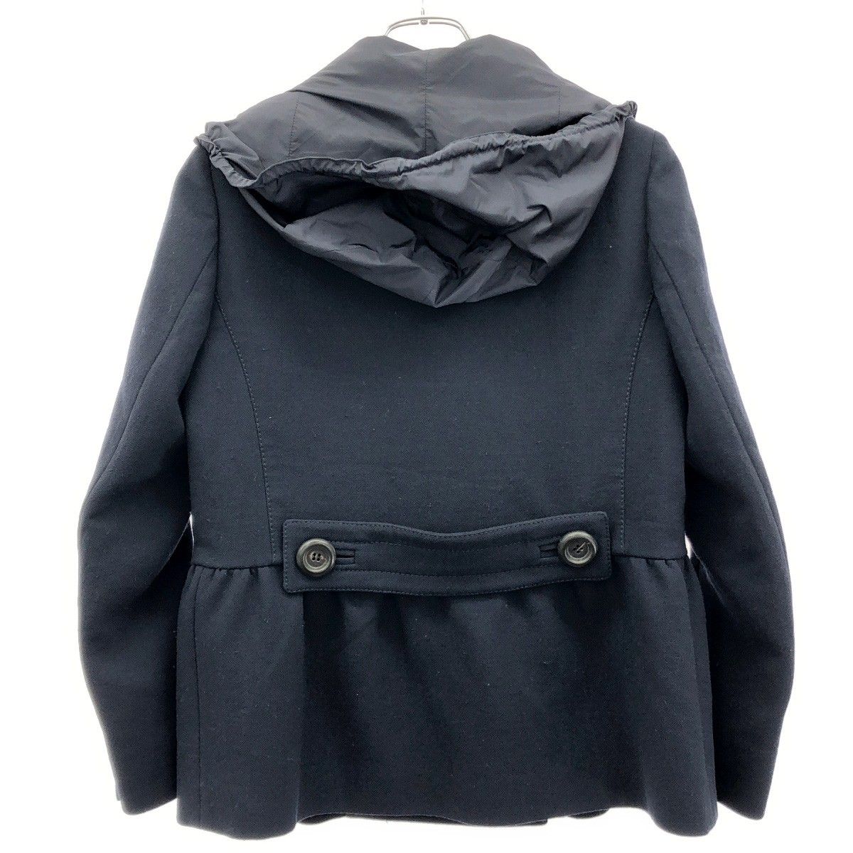 Miu Miu Double Breasted Short Coat Navy 38 — view 2