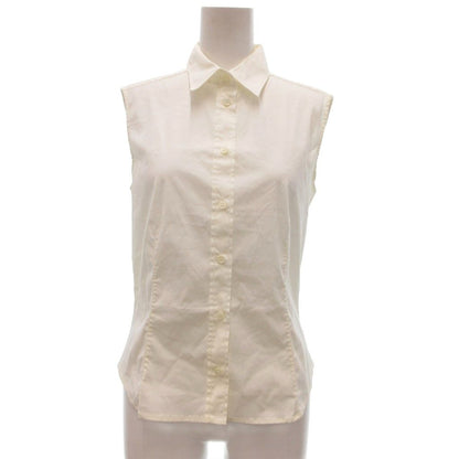 Prada Sleeveless Shirt Regular Color Cotton White 40