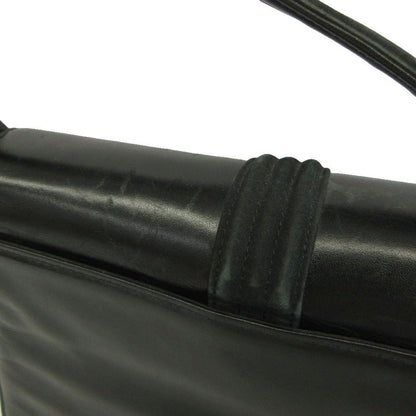 Versace Gianni Vintage Square Mini Handbag Leather Suede Ribbon Logo Black — view 8