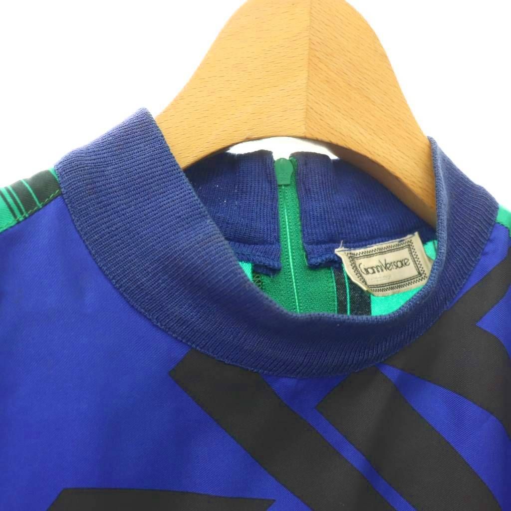 Versace Gianni Top Blouse Pullover Silk Short Sleeve All Over Print 40 — view 7