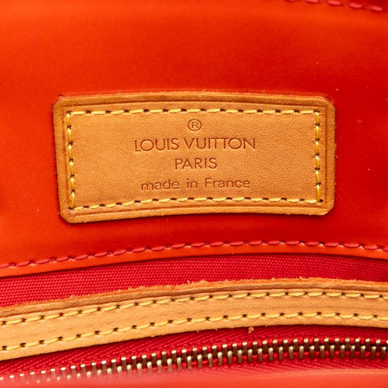 Louis Vuitton Monogram Vernis Reade PM Handbag Rouge Red Patent Leather — view 5