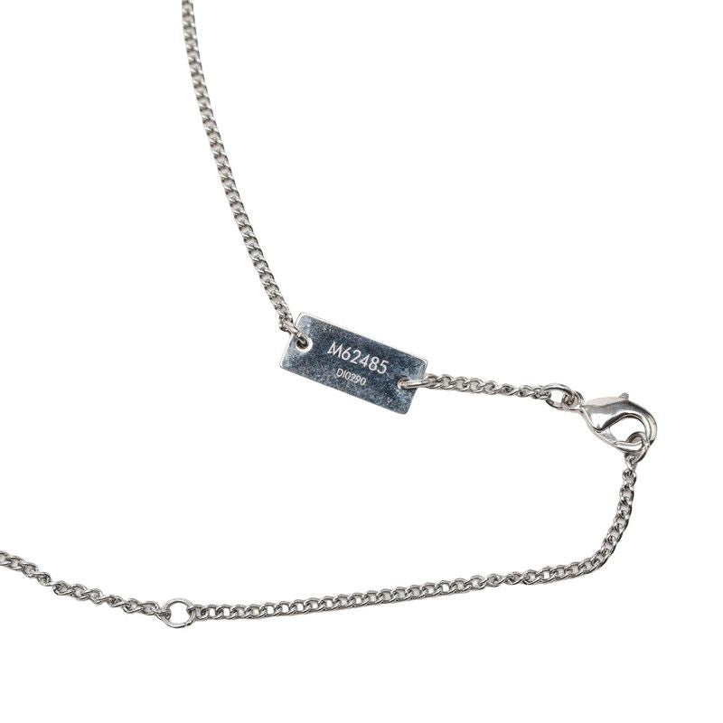 Louis Vuitton Ring Necklace Monogram Chain Pendant Silver Metal — view 5