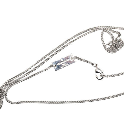 Louis Vuitton Ring Necklace Monogram Chain Pendant Silver Metal — view 6