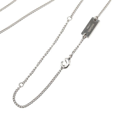 Louis Vuitton Ring Necklace Monogram Chain Pendant Silver Metal — view 4