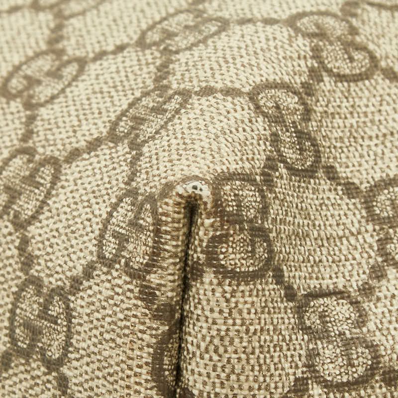 Gucci GG Supreme Tote Shoulder Bag Beige Leather — view 6