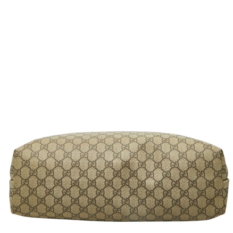 Gucci GG Supreme Tote Shoulder Bag Beige Leather — view 3