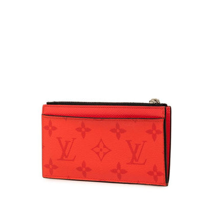 Louis Vuitton Monogram Taigarama Coin Card Holder Fragment Case Purse Rouge Red — view 2