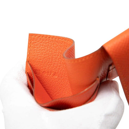 Hermes Kurnesee Folding Card Case Orange Veau Epsom — view 5