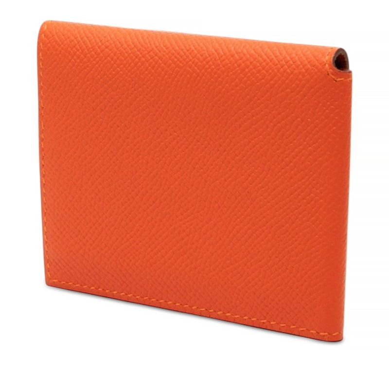 Hermes Kurnesee Folding Card Case Orange Veau Epsom — view 2