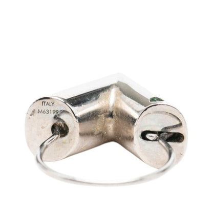 Louis Vuitton Essential V Hoop Earrings Silver Metal — view 4