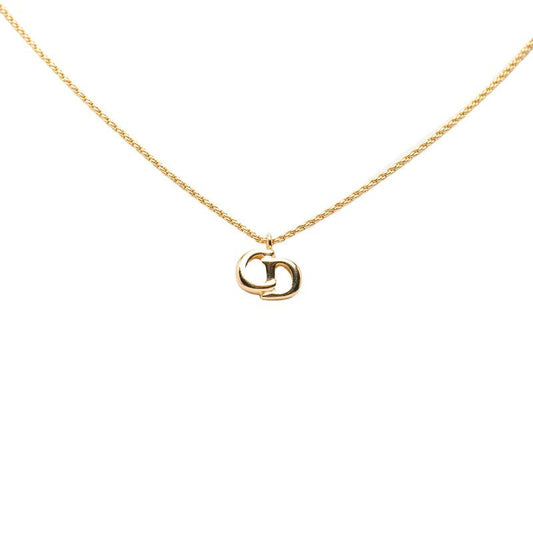 Dior CD Logo Necklace Gold Plated