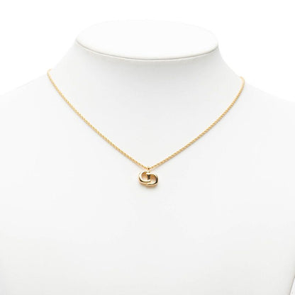 Dior CD Logo Necklace Gold Plated — view 6