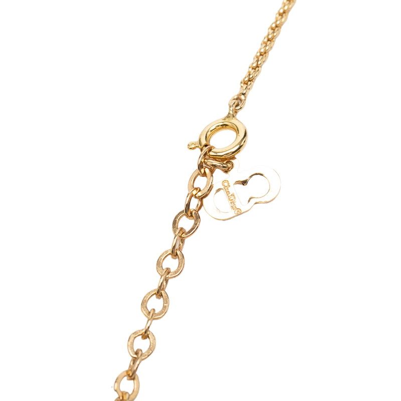 Dior CD Logo Necklace Gold Plated — view 5