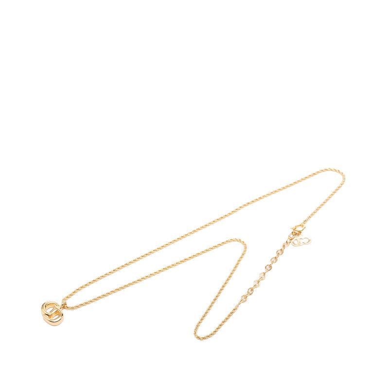 Dior CD Logo Necklace Gold Plated — view 3