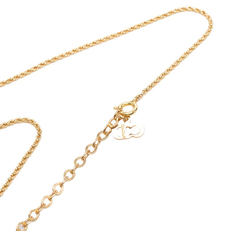 Dior CD Logo Necklace Gold Plated — view 4