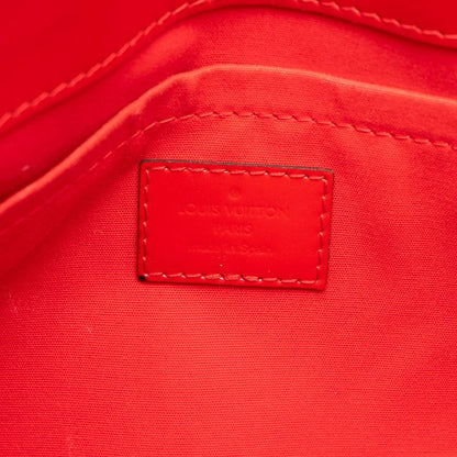 Louis Vuitton Monogram Vernis Montaigne MM 2-Way Shoulder Bag Cerise Patent — view 5