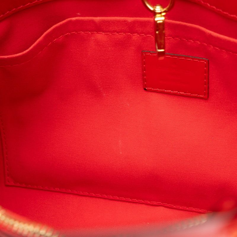 Louis Vuitton Monogram Vernis Montaigne MM 2-Way Shoulder Bag Cerise Patent — view 6