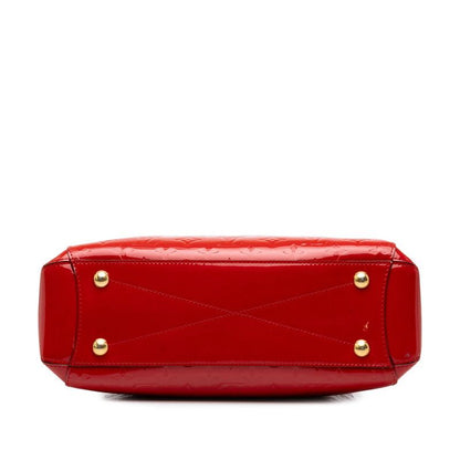 Louis Vuitton Monogram Vernis Montaigne MM 2-Way Shoulder Bag Cerise Patent — view 3