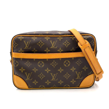 Louis Vuitton Trocadero 27 Monogram Leather Brown Shoulder Bag Gold