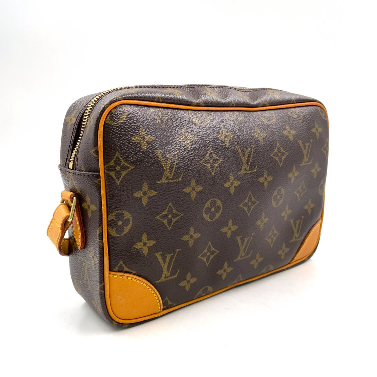 Louis Vuitton Trocadero 27 Monogram Leather Brown Shoulder Bag Gold — view 2