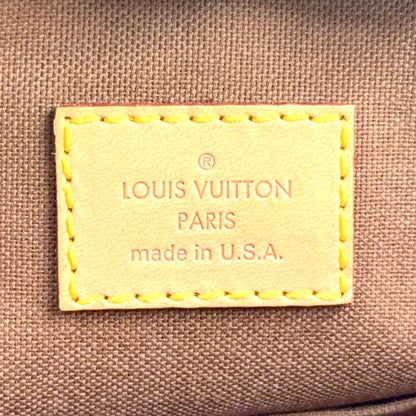 Louis Vuitton Batignolles Monogram Leather Brown Handbag Gold — view 4