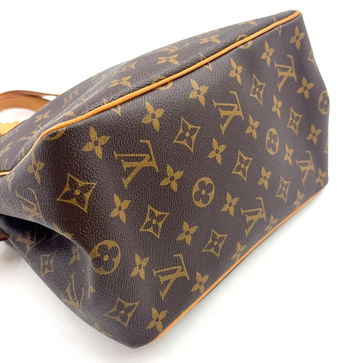 Louis Vuitton Batignolles Monogram Leather Brown Handbag Gold — view 5