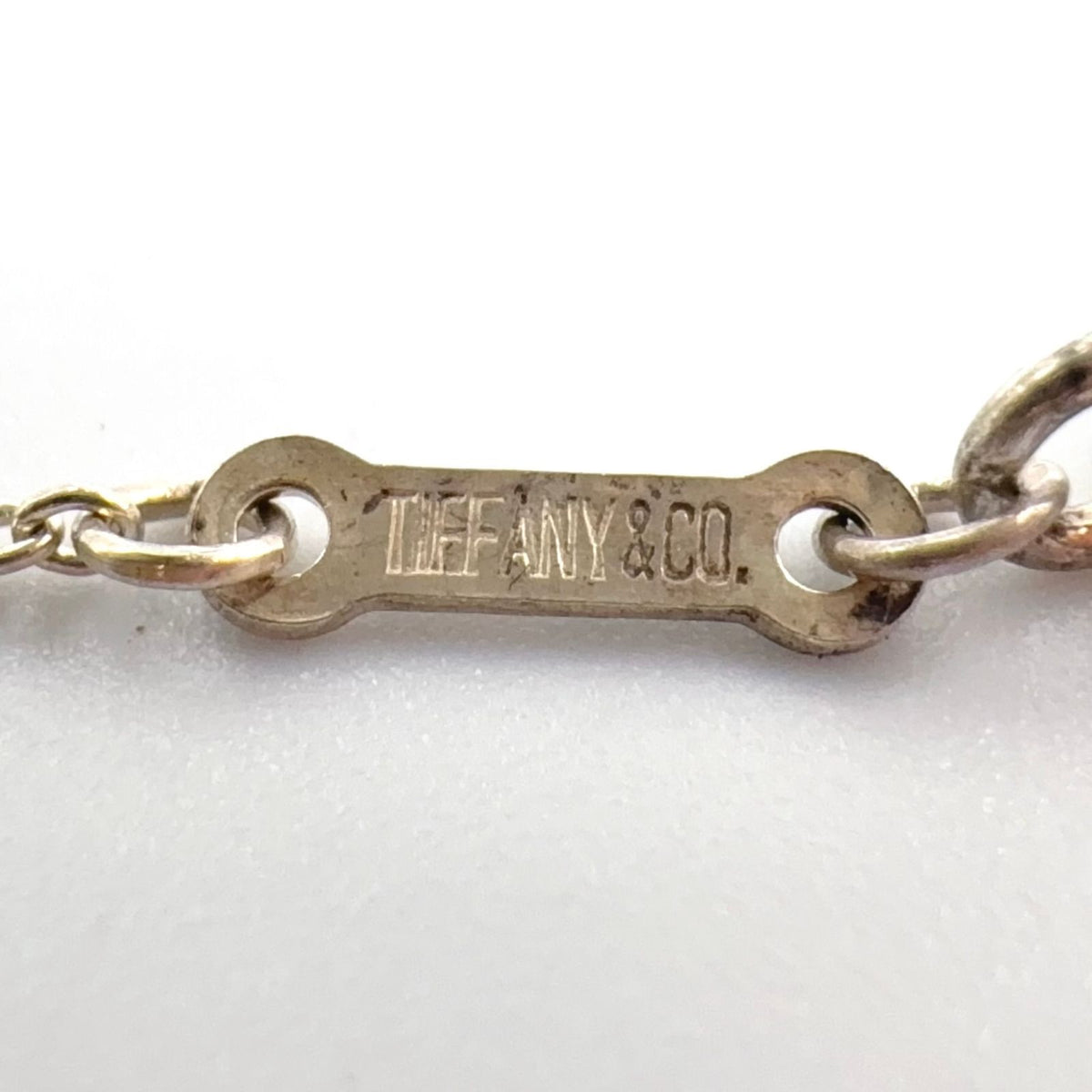 Tiffany & Co Alphabet Letter Silver Necklace — view 4