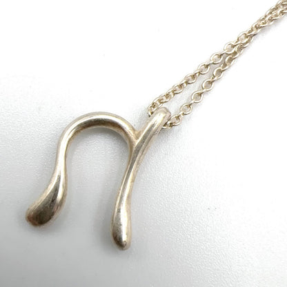 Tiffany & Co Alphabet Letter Silver Necklace — view 2