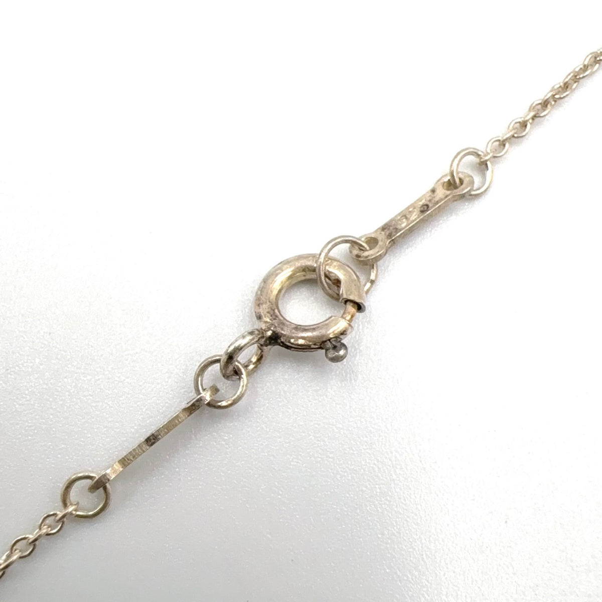 Tiffany & Co Alphabet Letter Silver Necklace — view 7