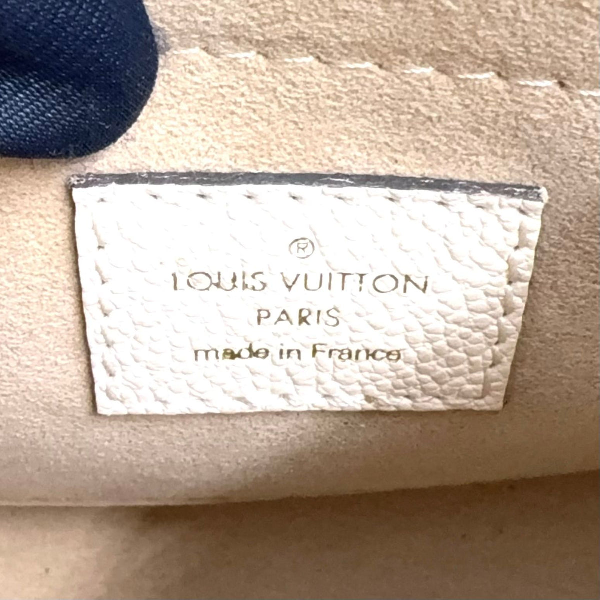 Louis Vuitton Bagatelle Shoulder Leather Ivory Handbag Gold — view 4