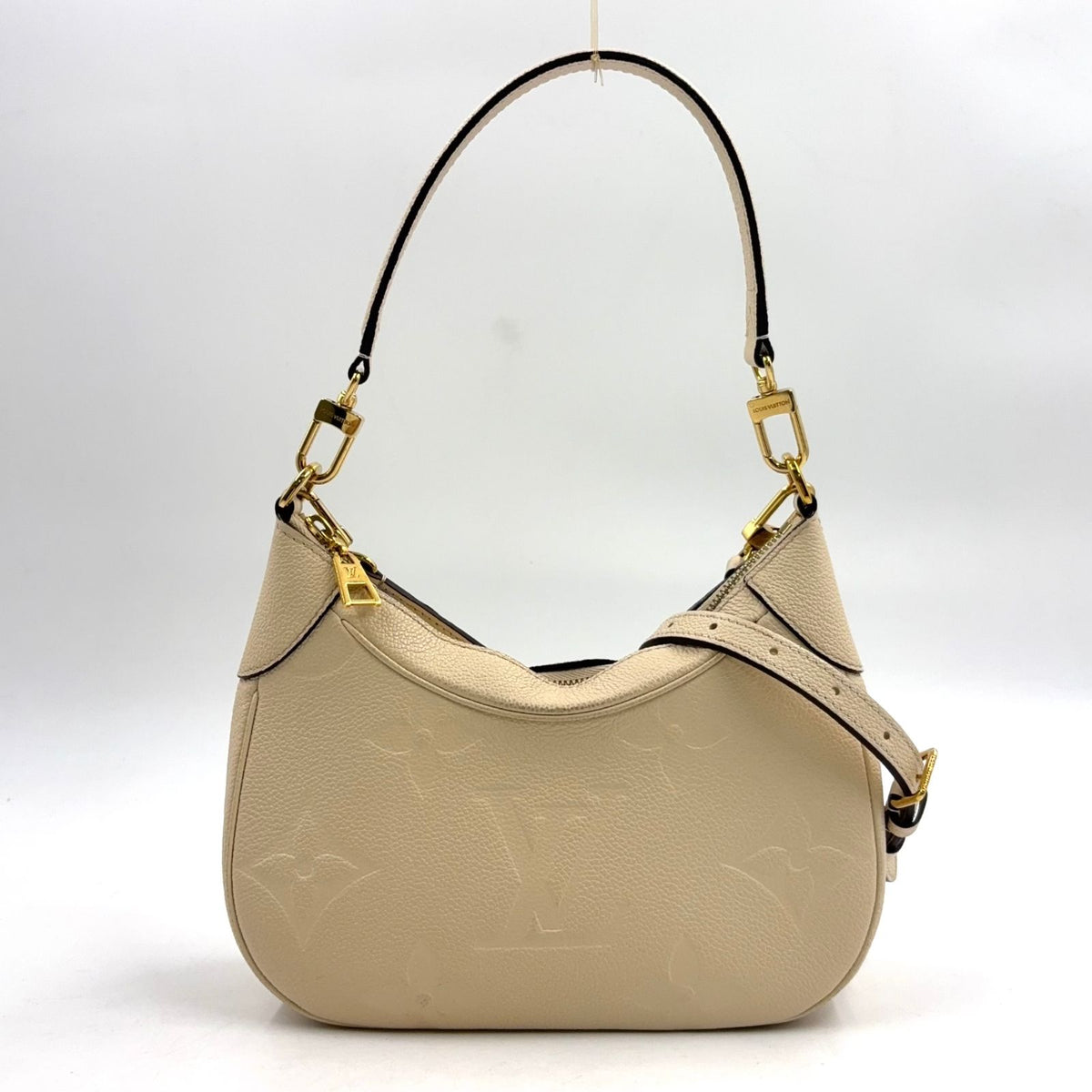Louis Vuitton Bagatelle Shoulder Leather Ivory Handbag Gold
