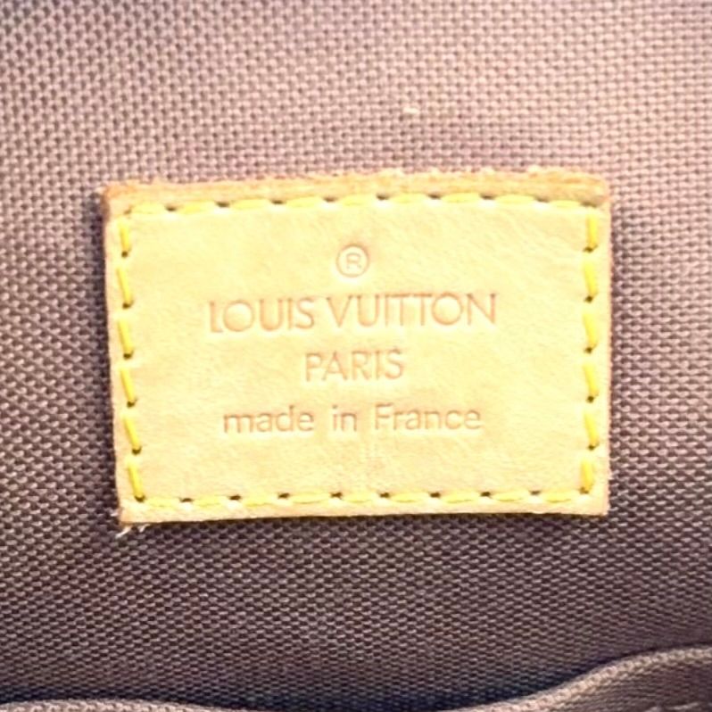 Louis Vuitton Batignolles Monogram Leather Brown Handbag Gold — view 4