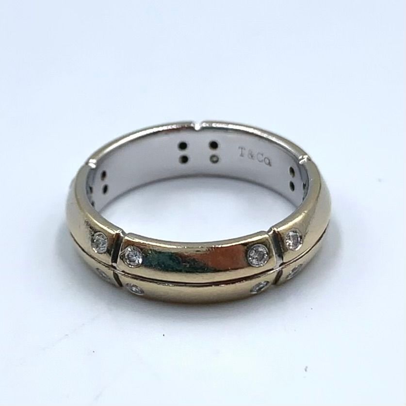 Tiffany & Co Streamerica Diamond Gold Ring — view 2