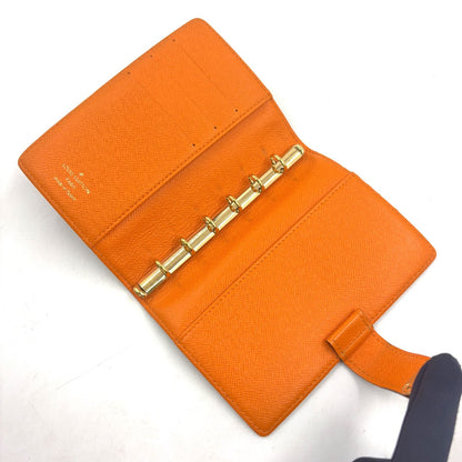 Louis Vuitton Agenda Koala PM Leather Orange Brown Cover Gold — view 3