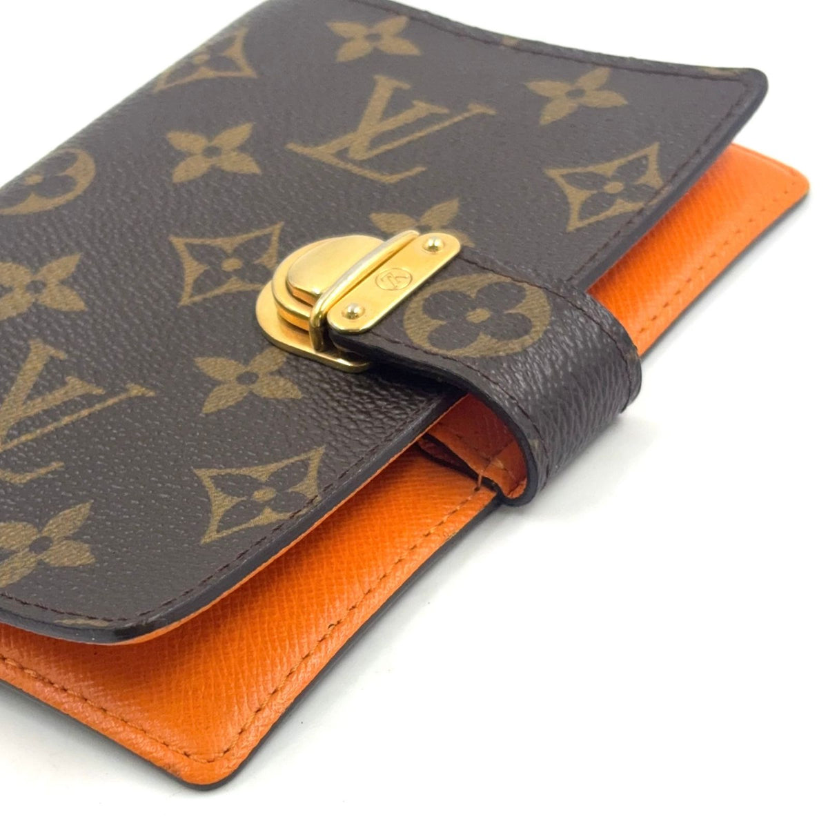 Louis Vuitton Agenda Koala PM Leather Orange Brown Cover Gold — view 7