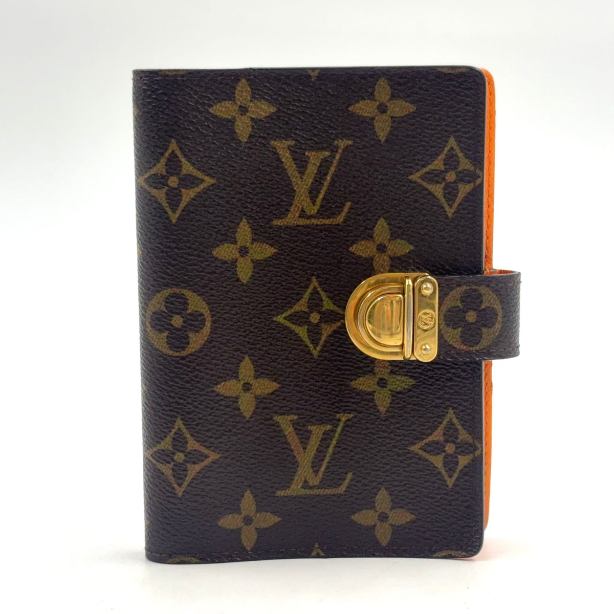 Louis Vuitton Agenda Koala PM Leather Orange Brown Cover Gold