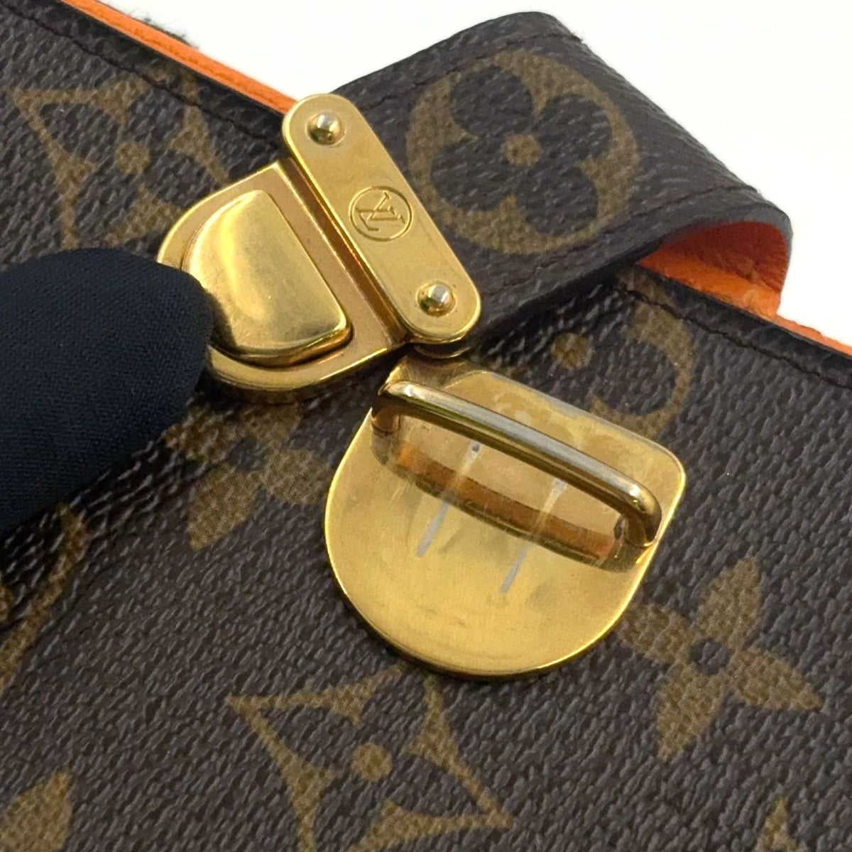 Louis Vuitton Agenda Koala PM Leather Orange Brown Cover Gold — view 8