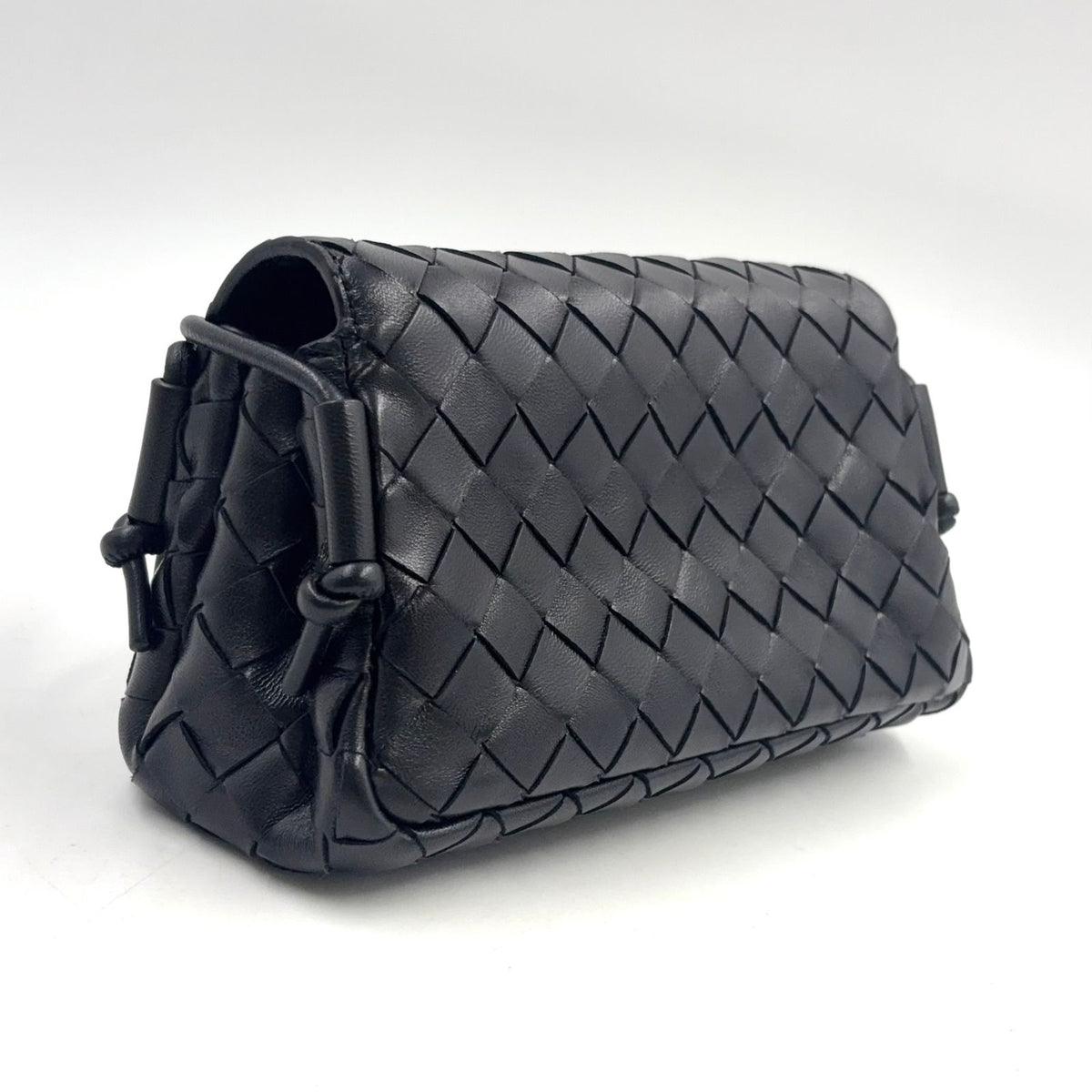 Bottega Veneta Notturno Leather Black Shoulder Bag Gold — view 2