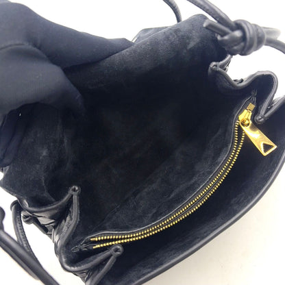 Bottega Veneta Notturno Leather Black Shoulder Bag Gold — view 5