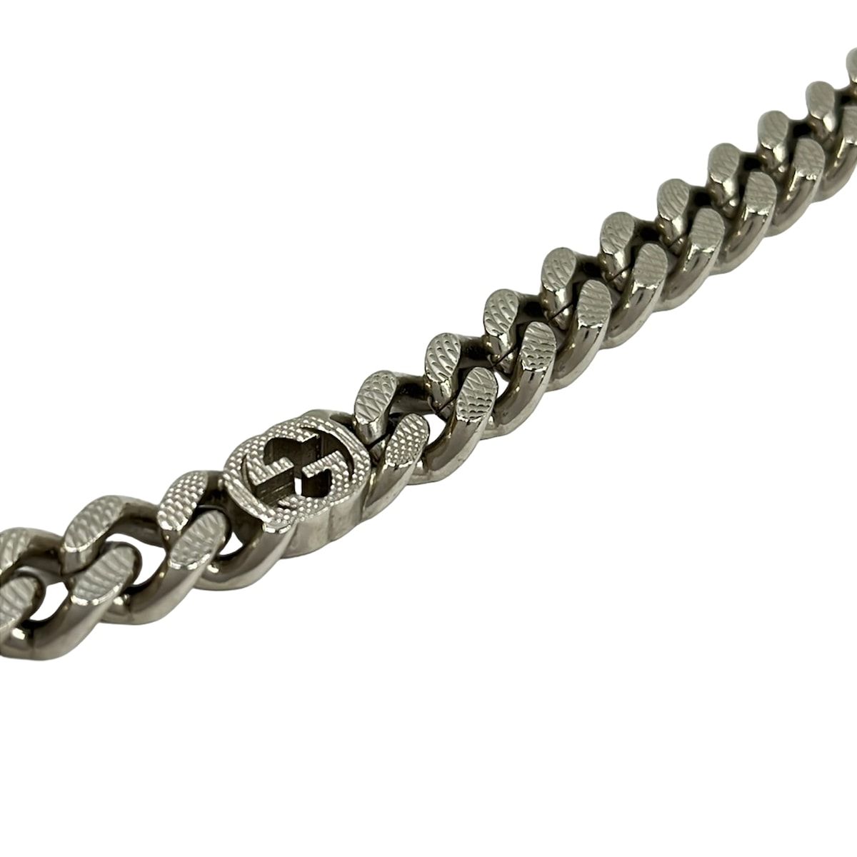 Gucci Necklace Silver Interlocking — view 3