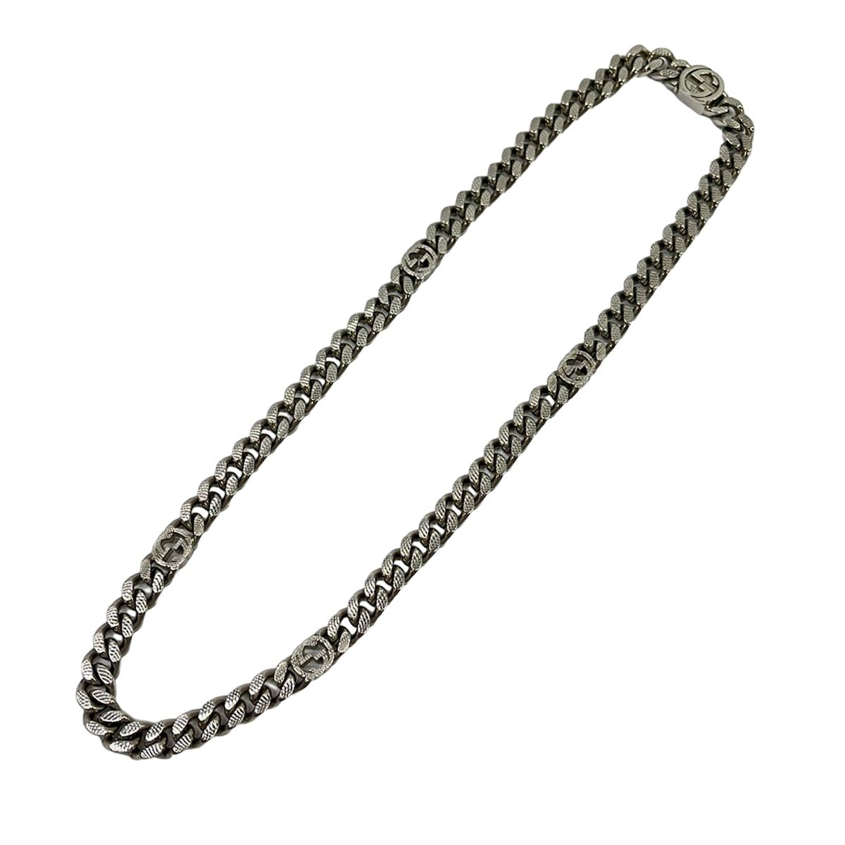 Gucci Necklace Silver Interlocking — view 2