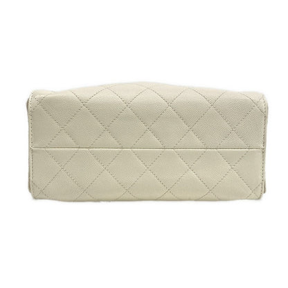 Chanel Shoulder Bag 25 Mini Ecru Vintage Gold Chain — view 5