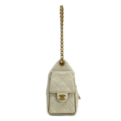 Chanel Shoulder Bag 25 Mini Ecru Vintage Gold Chain — view 2