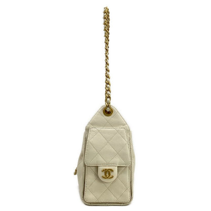 Chanel Shoulder Bag 25 Mini Ecru Vintage Gold Chain — view 4