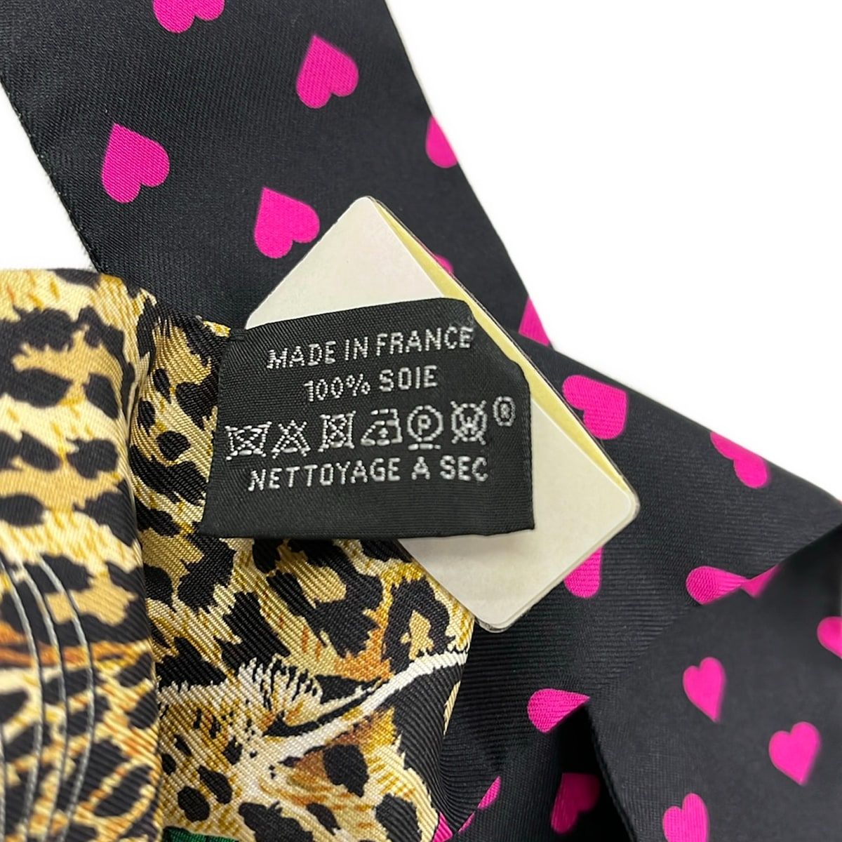 Hermes Scarf Twilly Black Gold Multi Jungle Love — view 3
